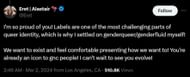 Community members praise streamer for his latest journey (Image via X)